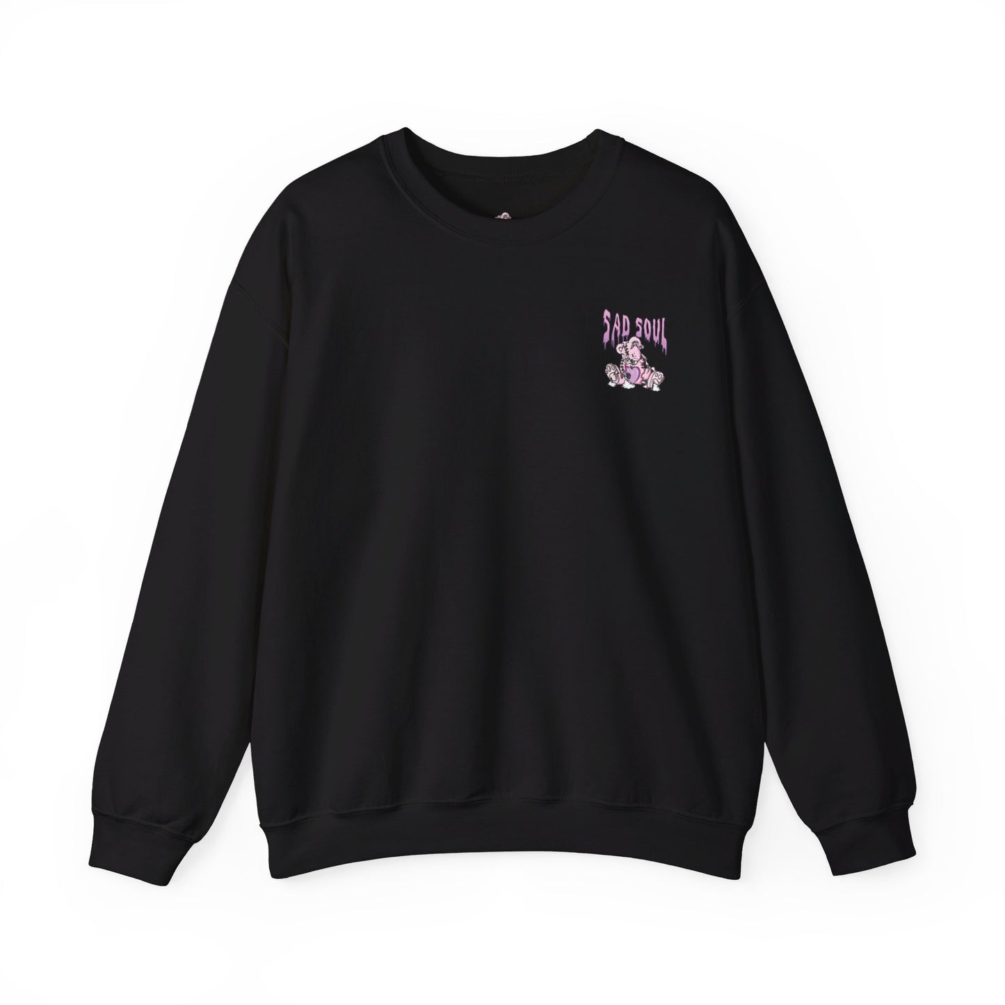 Tiny logo sweatshirt sad soul pink