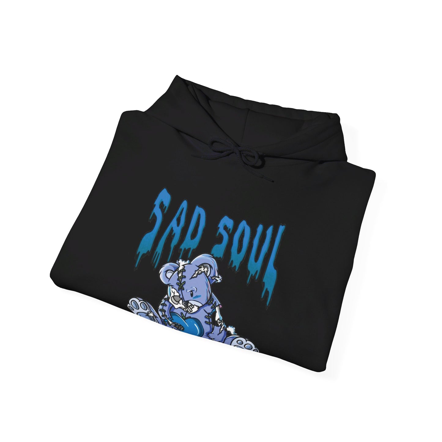 Pullover hoodie sad soul blue