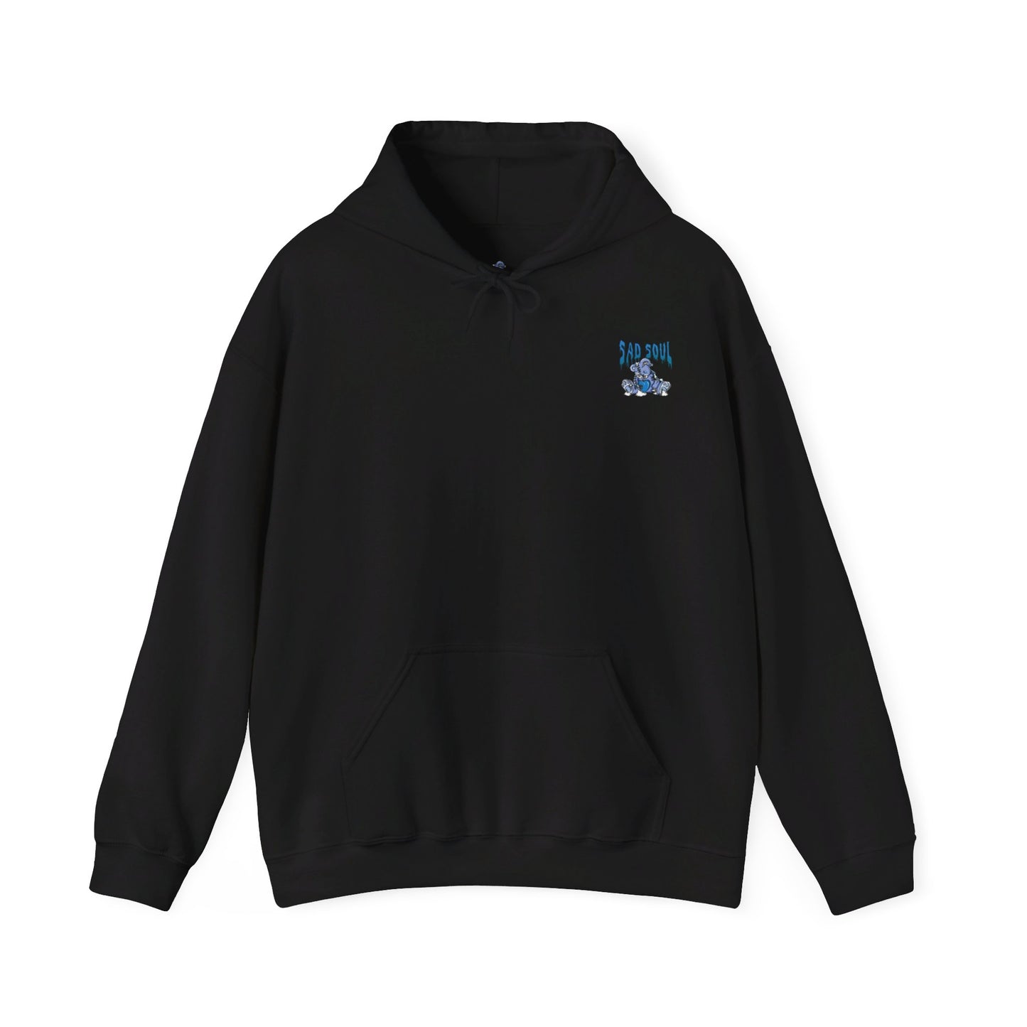 Tiny logo hoodie sad soul blue