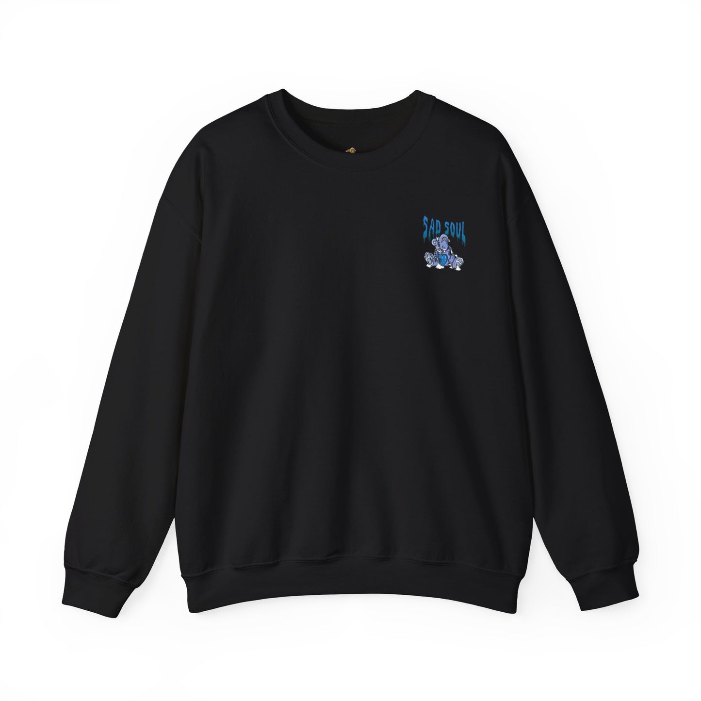 Tiny logo sweatshirt sad soul blue